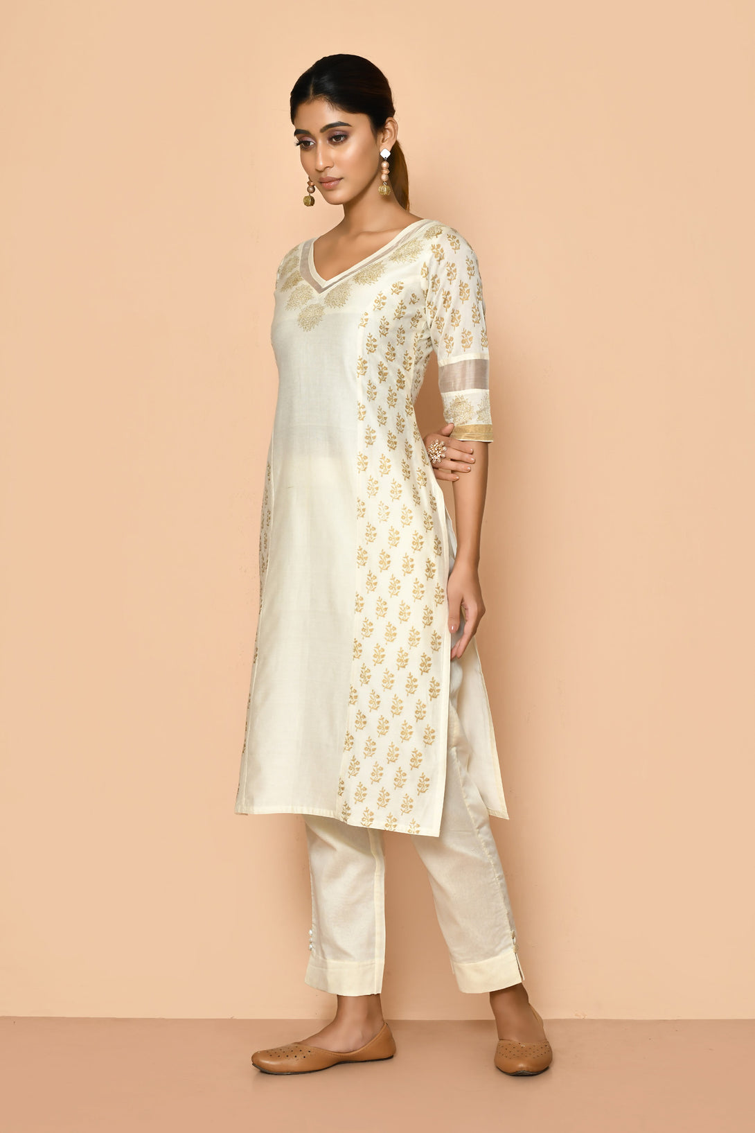 Ayoola pearl designer silk kurta set online india