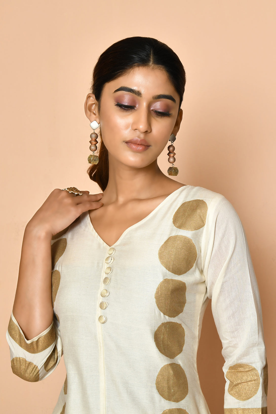 Freya handloom silk kurta set for women
