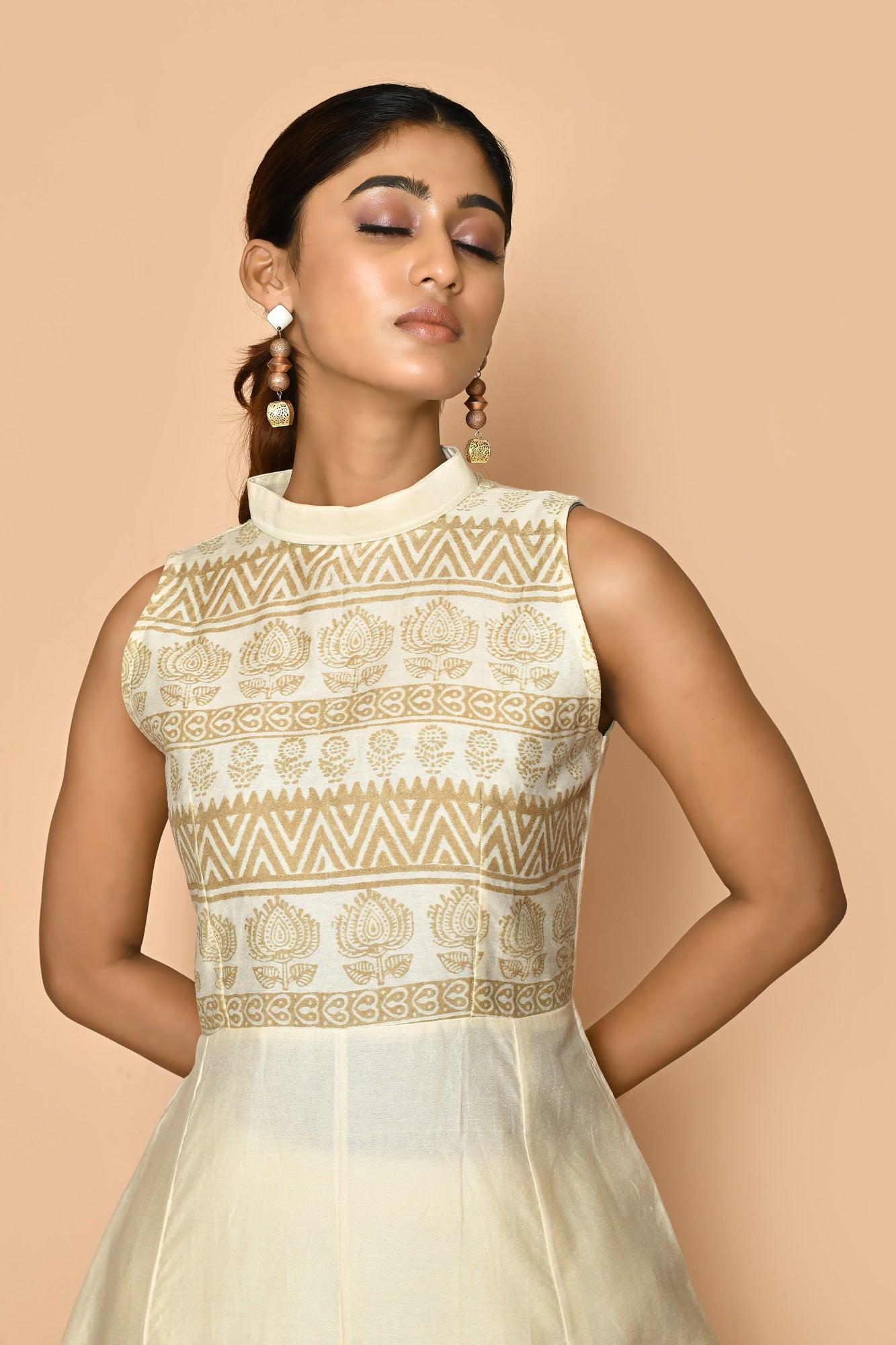 buy ayoola halter handloom silk designer kurta set online india