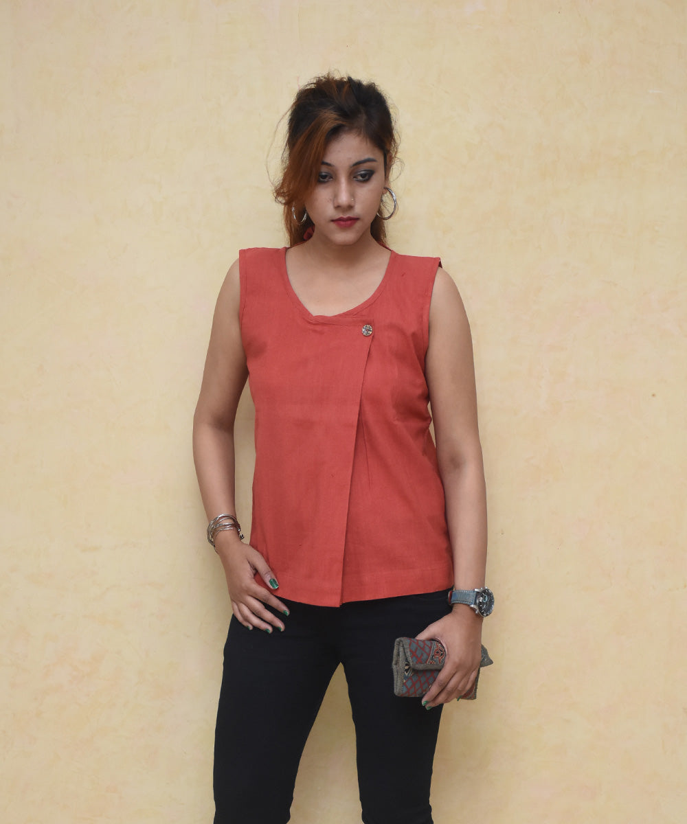 Bobby handwoven cotton tie up tank top 1