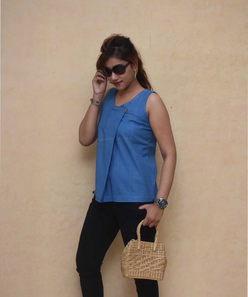 Bobby handwoven cotton tie up tank top 4