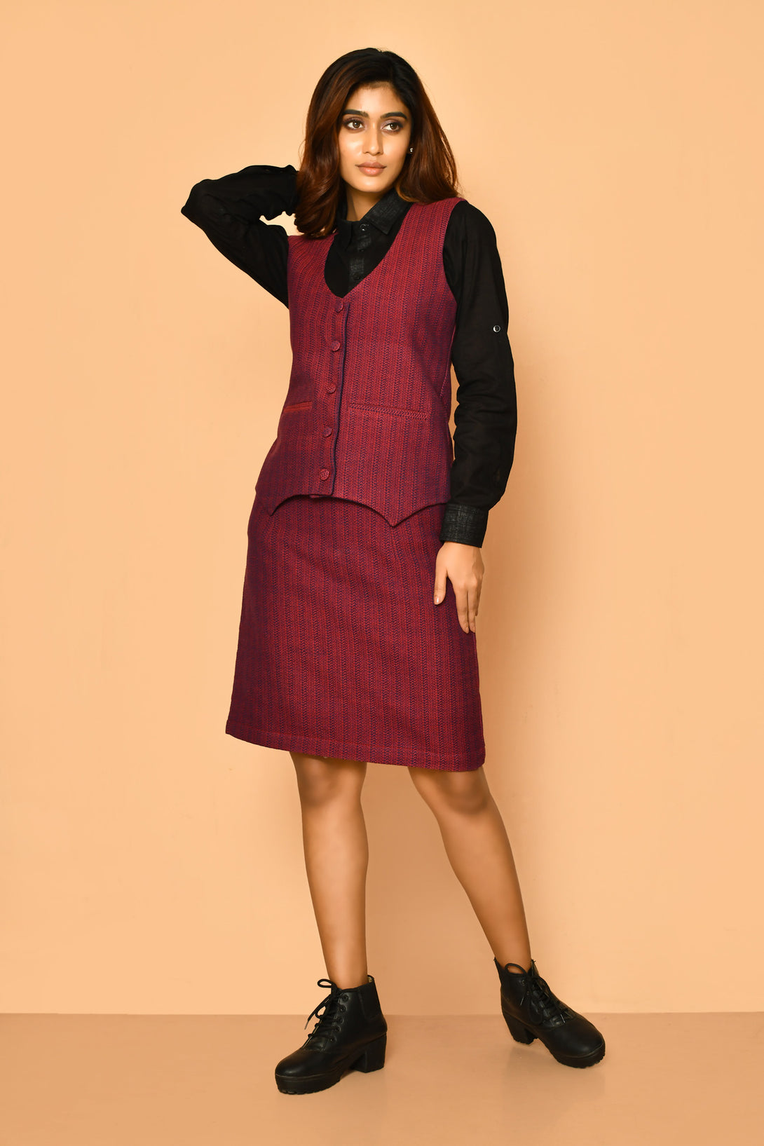 Buy best women's corporate wear handloom cotton co-ord set
