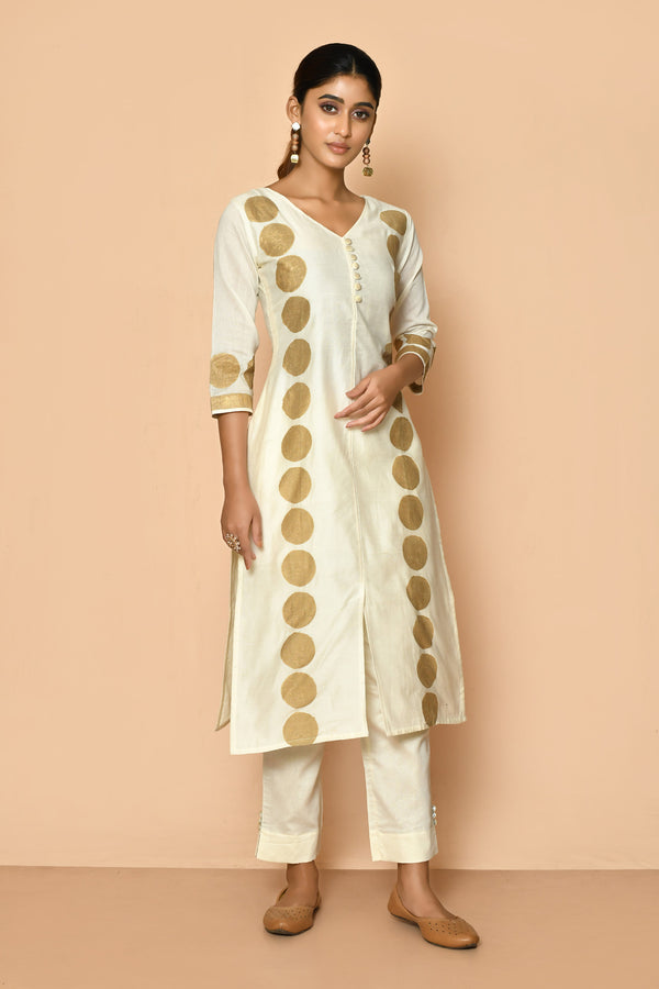 Freya handloom silk kurta set for women 