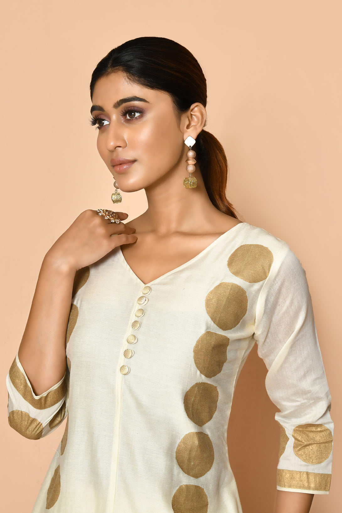 freya handloom silk kurta set for women online