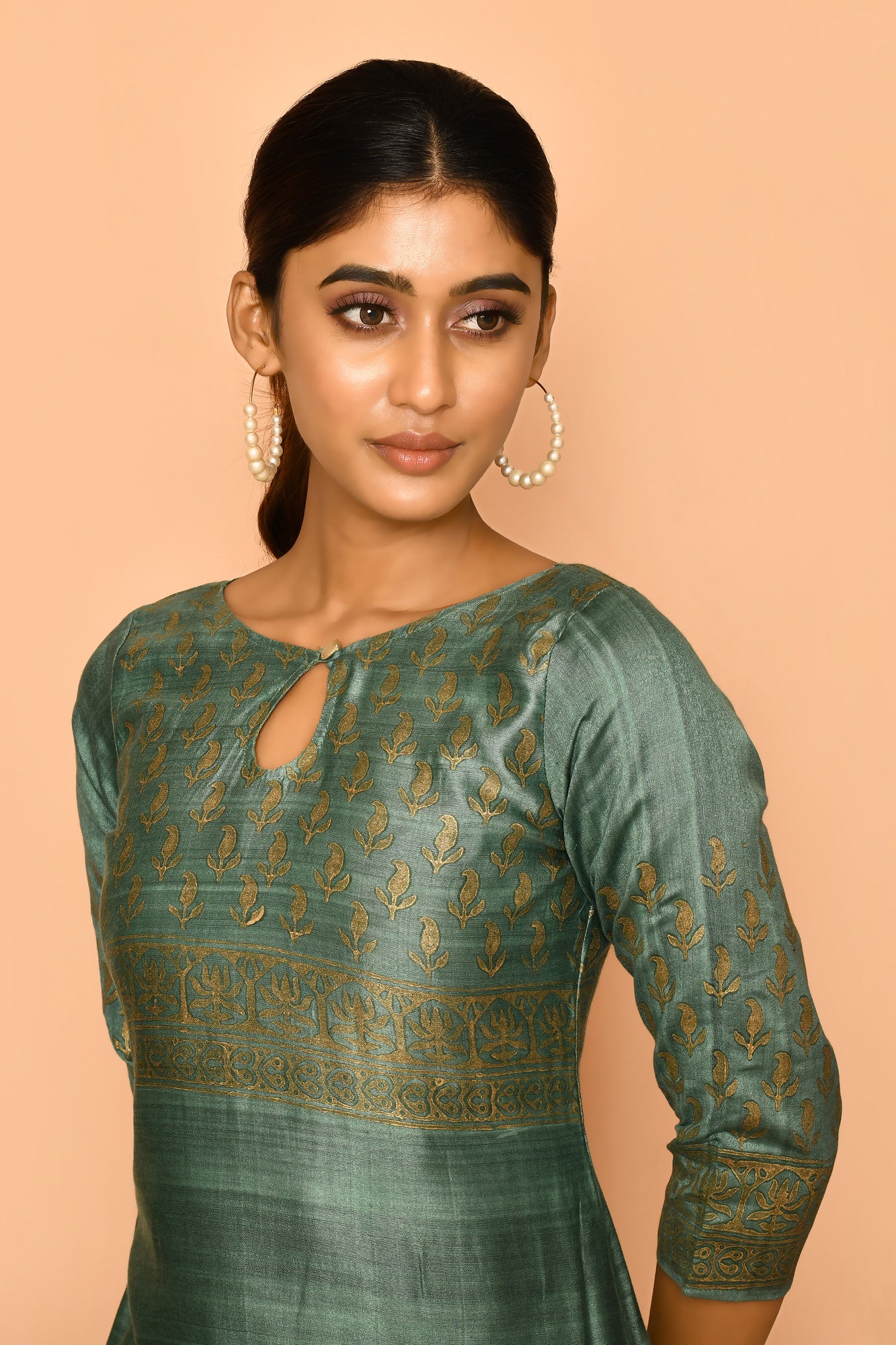jade handloom designer silk kurta online