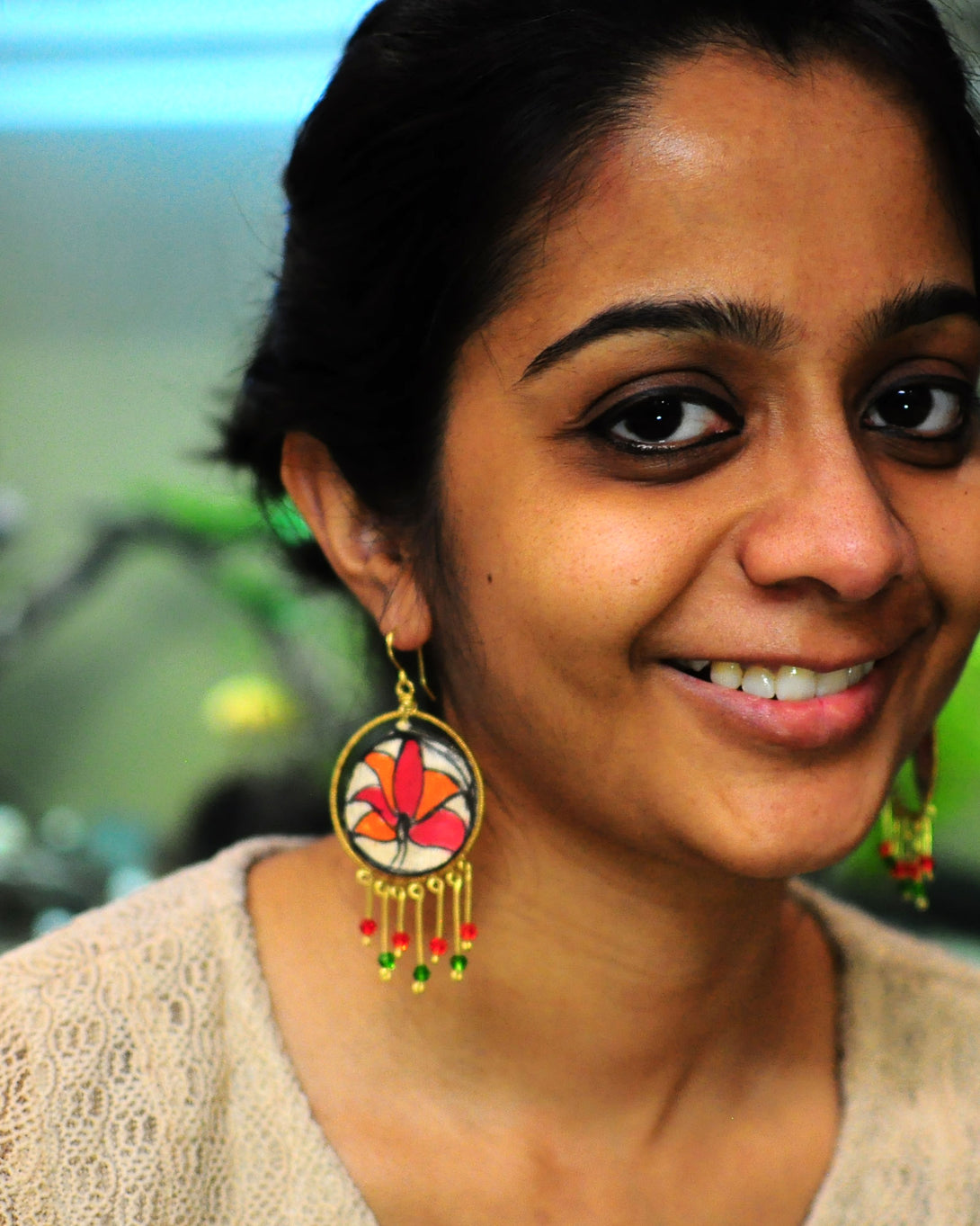 Mithila Tales Kamal Upcycled Handmade Earrings 3 from our zero waste store