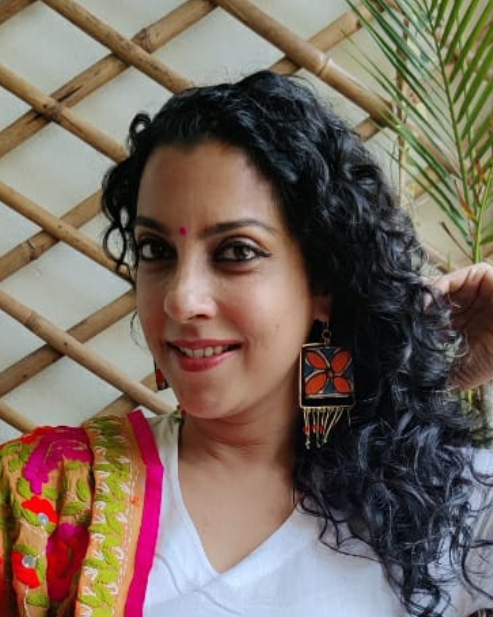 Mithila Tales Palash Upcycled Handmade Earrings 5 from our zero waste store