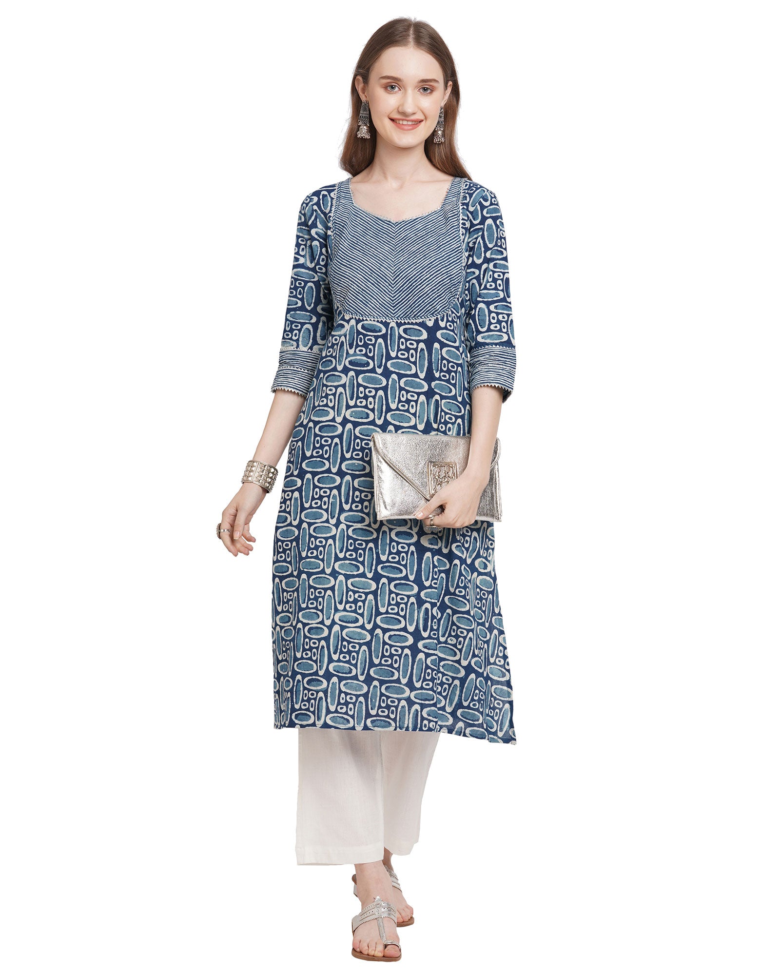 Best designer cotton women's kurti for work wear