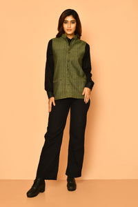 Buy best formal ladies office wear handloom cotton Nehru jacket
