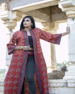 red rose organic cotton kimono ethical dresses 2