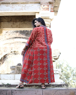 red rose organic cotton kimono ethical dresses 4