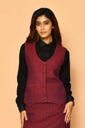 Buy best women corporate wear handloom cotton jacket