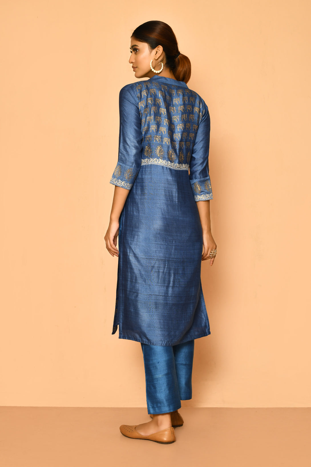 handloom handmade cotton silk kurta set for women
