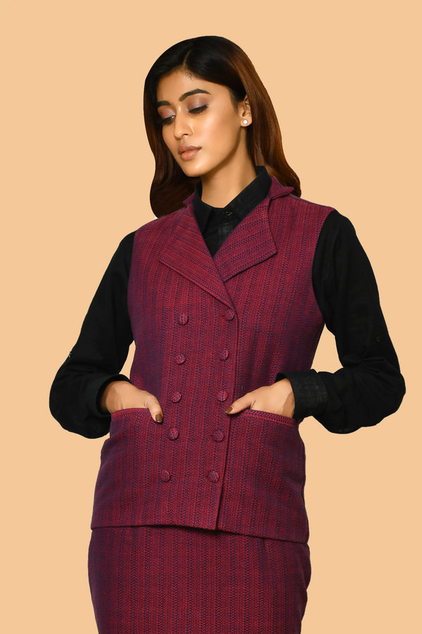 Buy best formal ladies office wear handloom cotton jacket